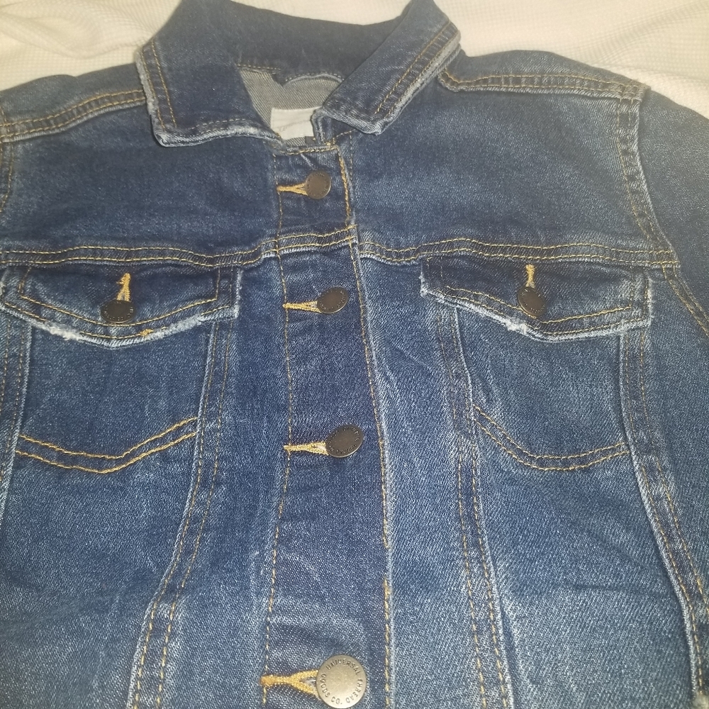 Universal Thread Destressed Denim Jacket - image 2